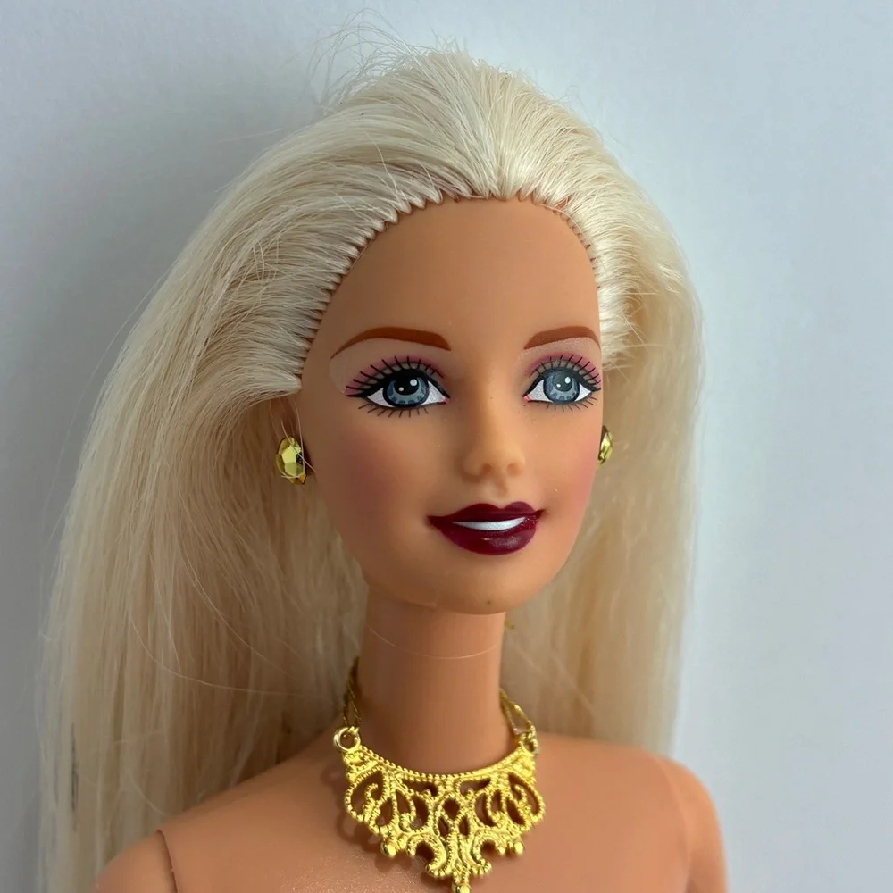 Barbie Doll CEO Face Blonde Hair Gold Accessories - Y2K New Year Holiday Release